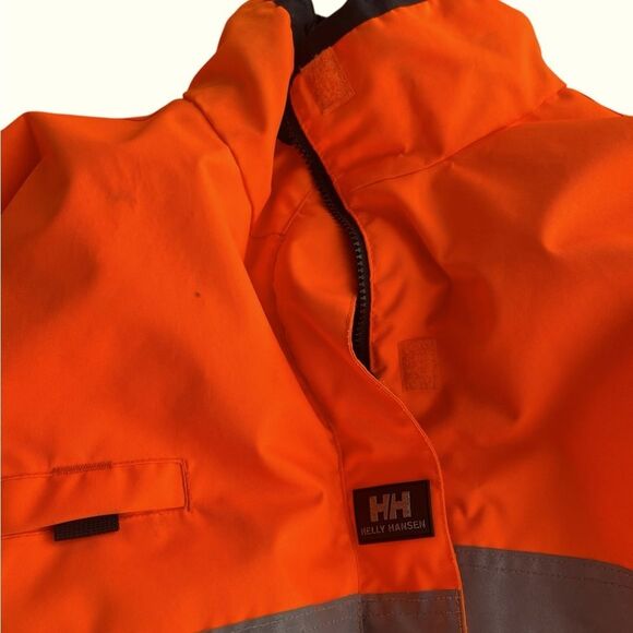 Helly Hansen Men's High Visibility Orange Motala Reversible Jacket Size XXL - Picture 10 of 16